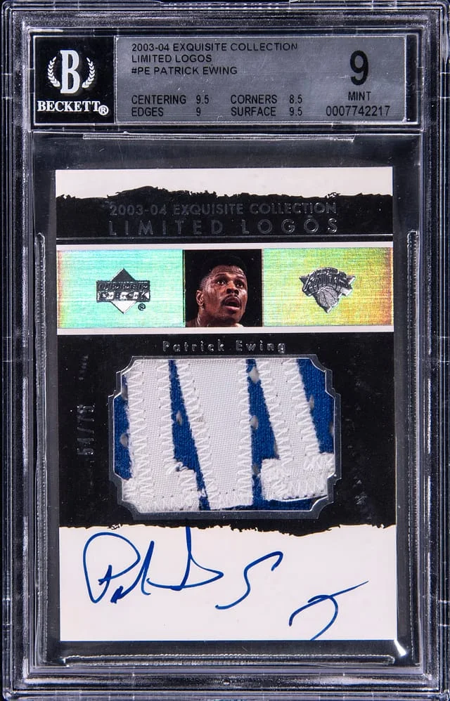 2003-04 Upper Deck Exquisite Collection Patrick Ewing Limited Logos #LL-PE card image