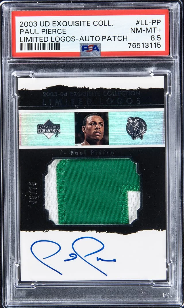 2003-04 Upper Deck Exquisite Collection Paul Pierce Limited Logos #LL-PP card image