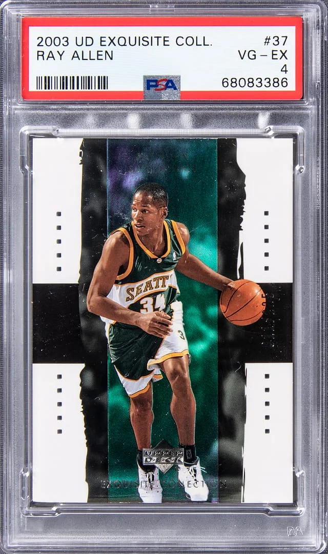 2003-04 Upper Deck Exquisite Collection Ray Allen #37 card image
