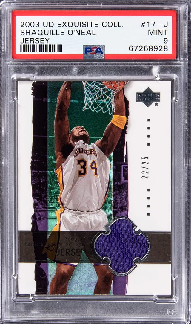 2003-04 Upper Deck Exquisite Collection Shaquille O'Neal Jersey #17-J card image