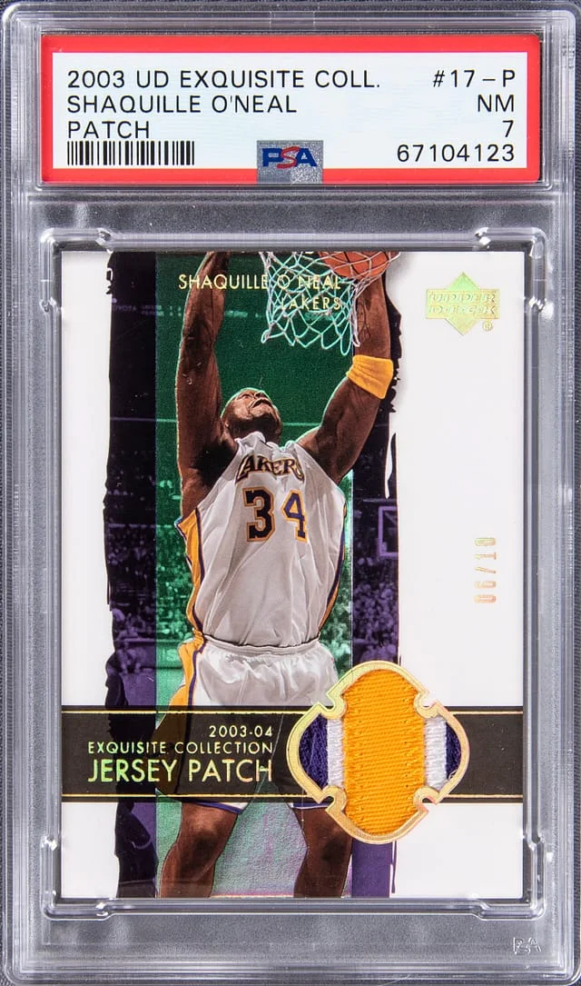 2003-04 Upper Deck Exquisite Collection Shaquille O'Neal Patch #17-P card image