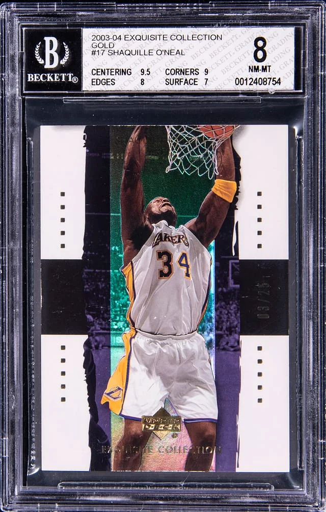 2003-04 Upper Deck Exquisite Collection Shaquille O'Neal Gold #17 card image