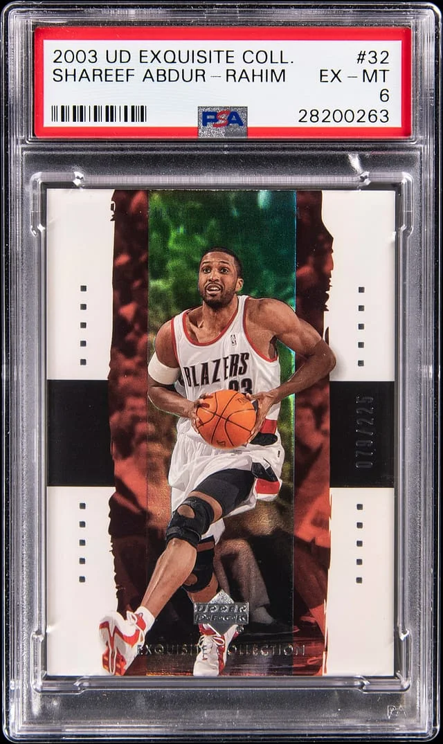 2003-04 Upper Deck Exquisite Collection Shareef Abdur-Rahim #32 card image