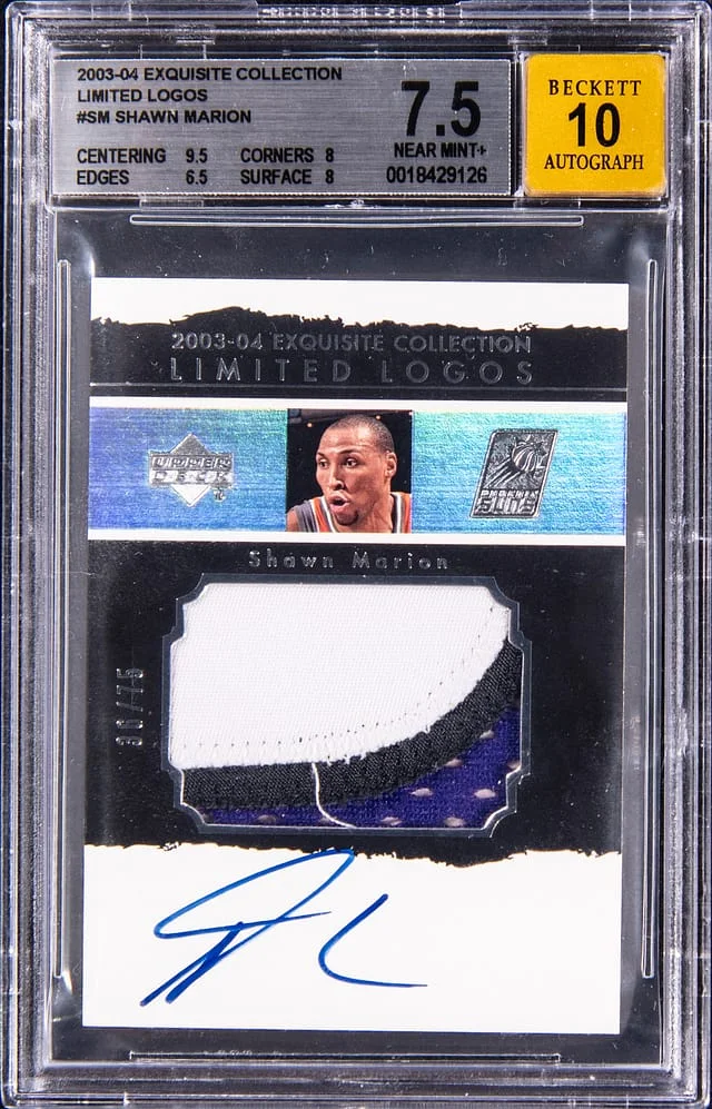 2003-04 Upper Deck Exquisite Collection Shawn Marion Limited Logos #LL-SM card image