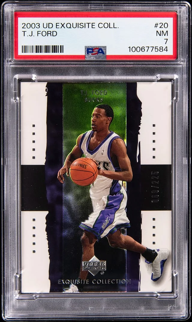2003-04 Upper Deck Exquisite Collection T.J. Ford #20 card image