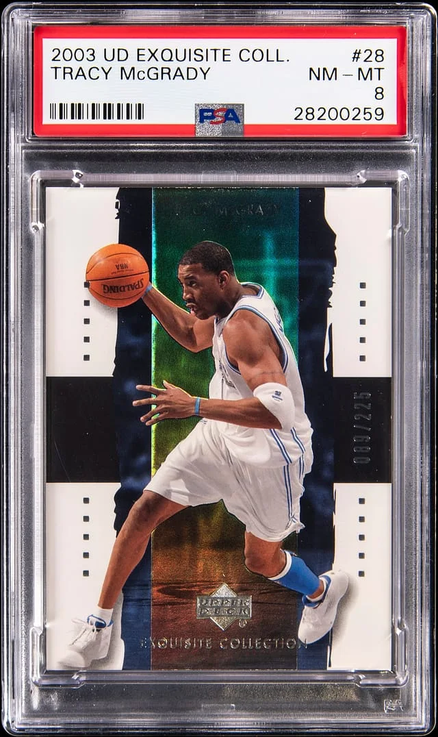 2003-04 Upper Deck Exquisite Collection Tracy McGrady #28 card image