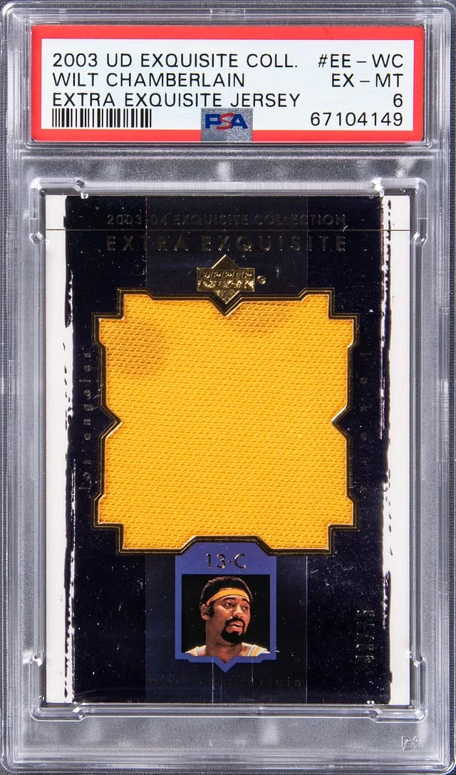2003-04 Upper Deck Exquisite Collection Wilt Chamberlain Extra Exquisite Jersey #EE-WC card image