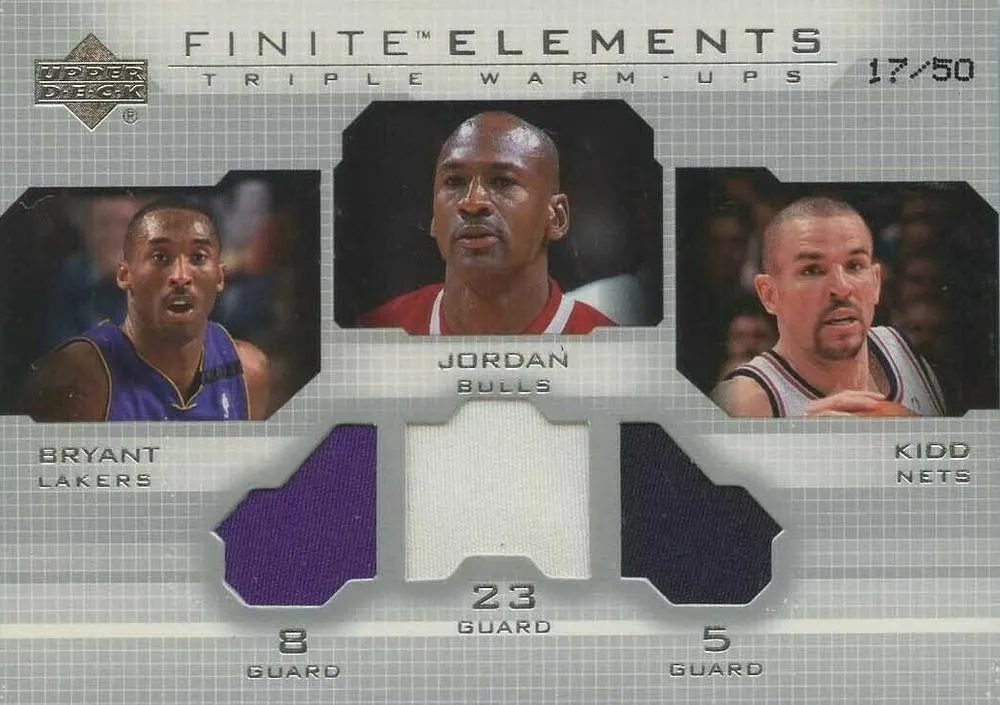 2003-04 Upper Deck Finite Michael Jordan Elements Dual Warmups #FE42 card image