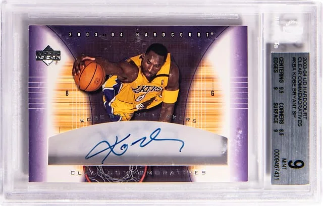 2003-04 Upper Deck Hardcourt Kobe Bryant Clear Commemoratives SP #KB-A card image
