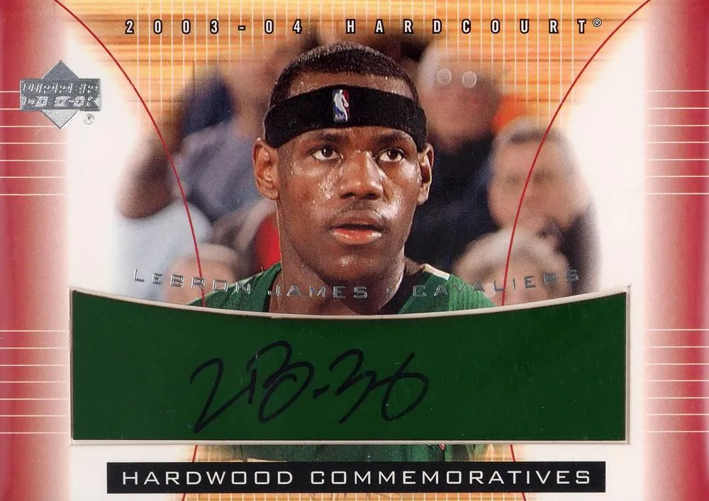 2003-04 Upper Deck Hardcourt Lebron James Hardwood Commemoratives #LJ-AF card image