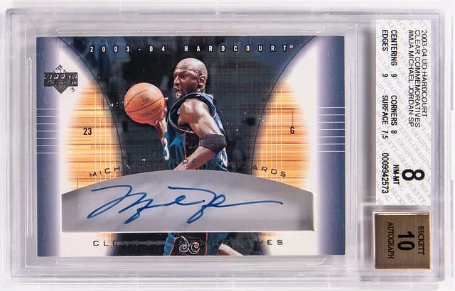 2003-04 Upper Deck Hardcourt Michael Jordan Clear Commemoratives SP #MJ-A card image