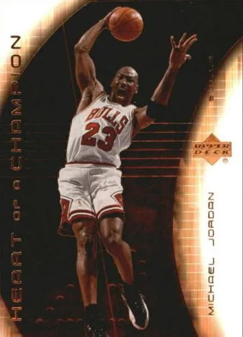 2003-04 Upper Deck Hardcourt Michael Jordan Heart of a Champion #MJ5 card image