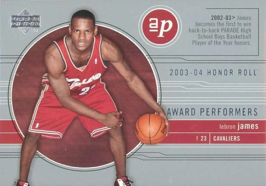 2003-04 Upper Deck Honor Roll Lebron James Award Performers #AP1 card image