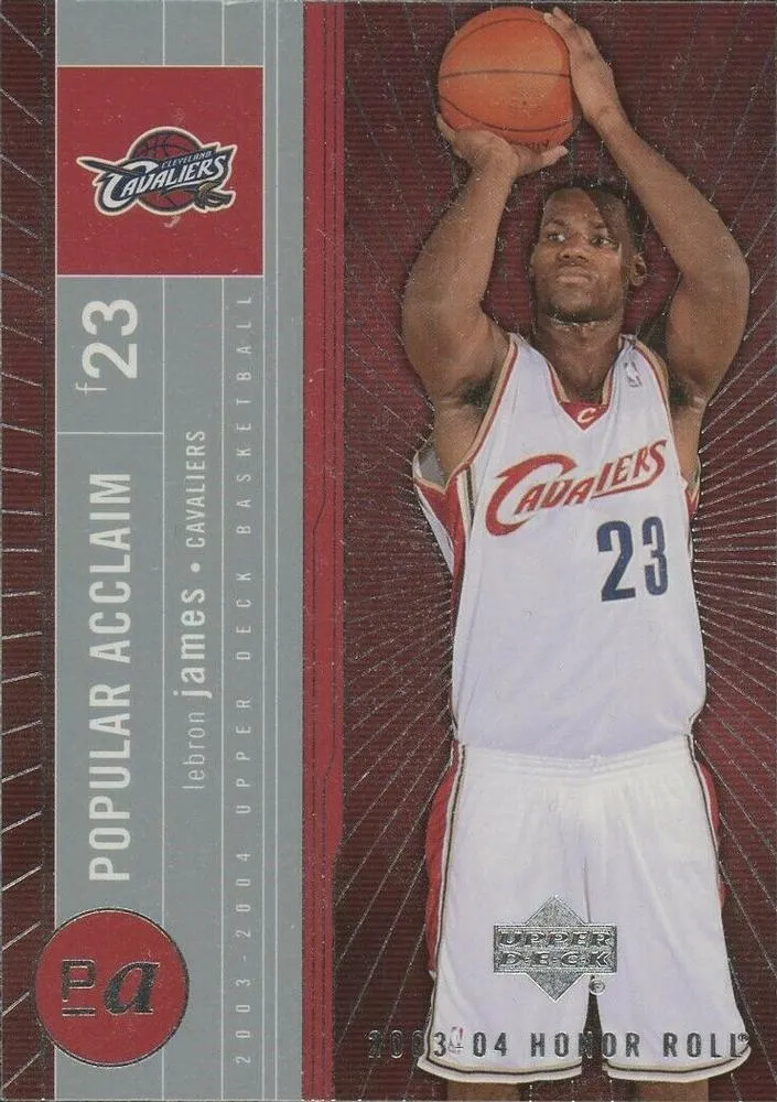 2003-04 Upper Deck Honor Roll Lebron James Popular Acclaim #PA7 card image
