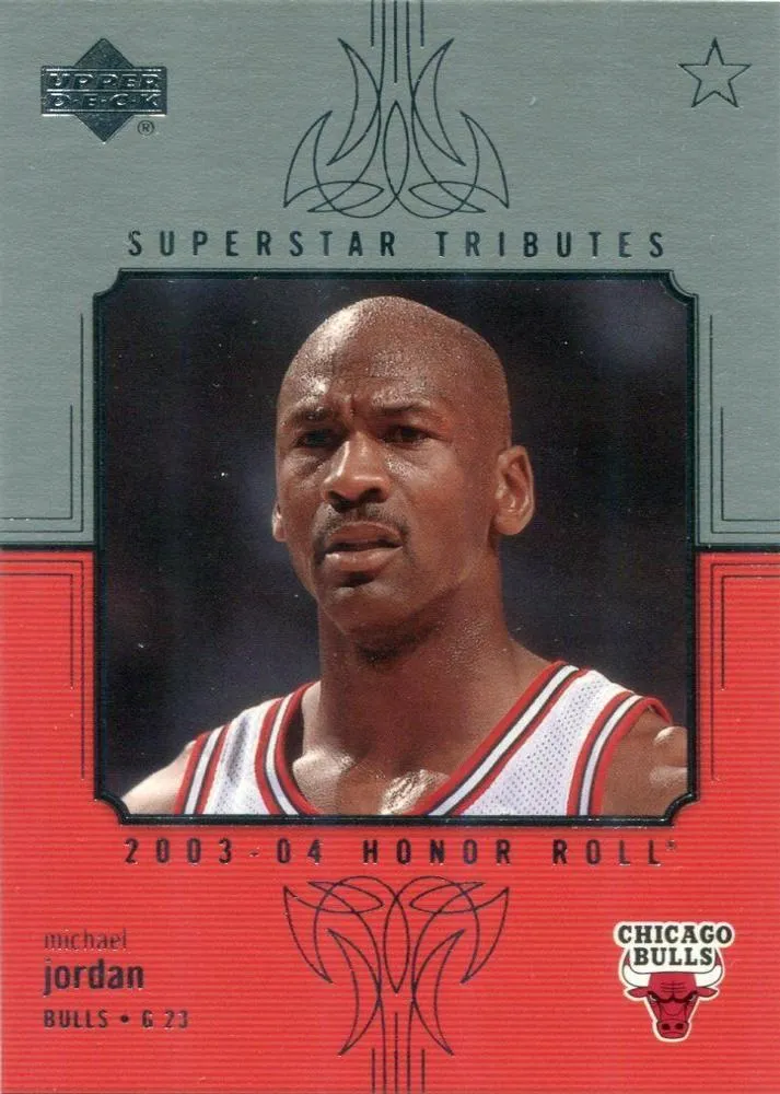 2003-04 Upper Deck Honor Roll Michael Jordan Superstar Tributes #ST1 card image