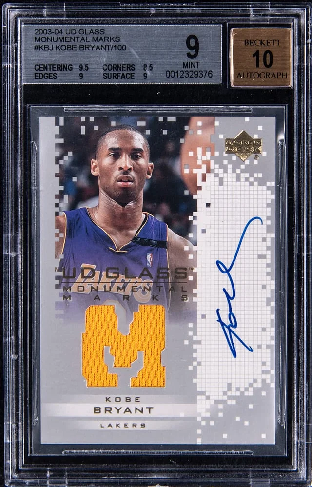 2003-04 Upper Deck Kobe Bryant Glass Monumental Marks #KB-J card image