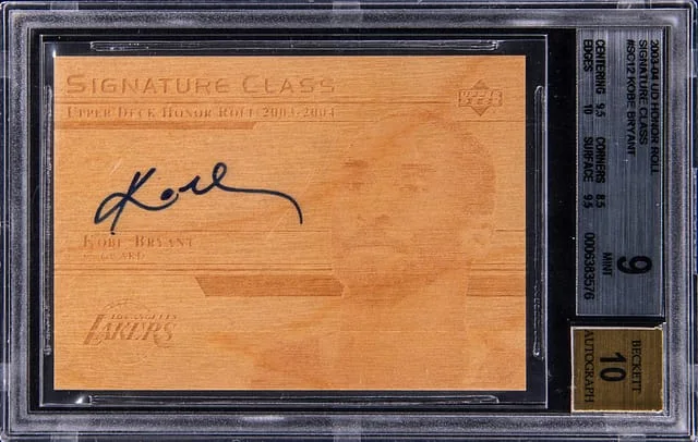 2003-04 Upper Deck Kobe Bryant Honor Roll Signature Class #SC12 card image