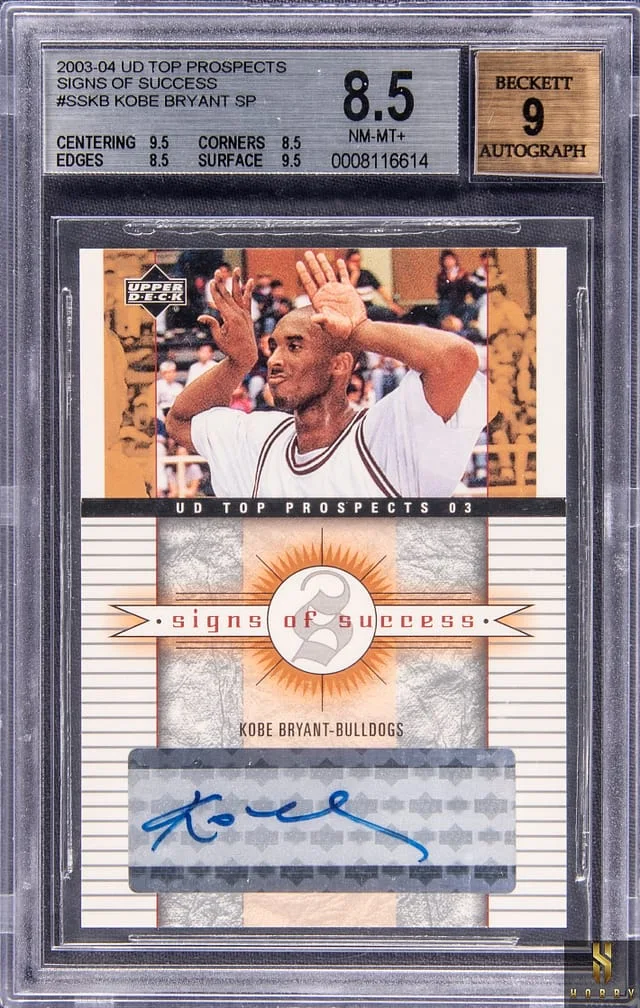 2003-04 Upper Deck Kobe Bryant Top Prospects Signs of Success SP #SS-KB card image