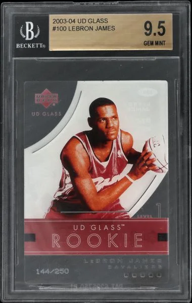 2003-04 Upper Deck LeBron James Glass #100 card image