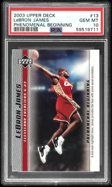 2003-04 Upper Deck LeBron James Phenomenal Beginning #13 card image