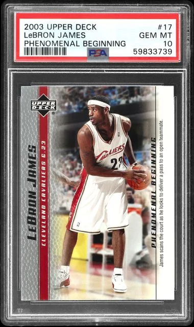 2003-04 Upper Deck LeBron James Phenomenal Beginnings #17 card image