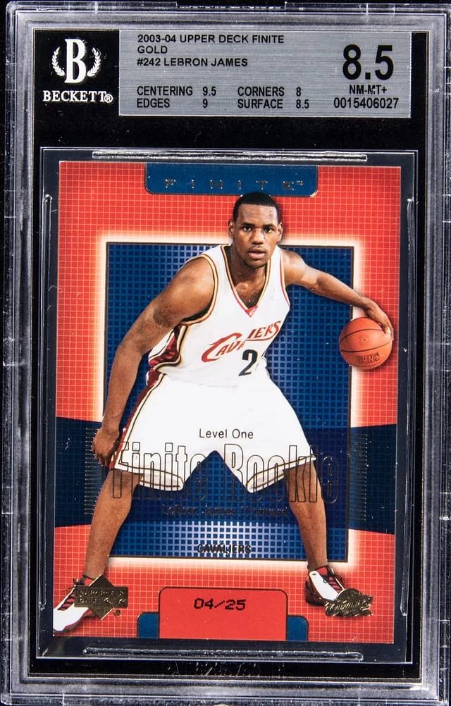 2003-04 Upper Deck LeBron James Finite Gold #242 card image