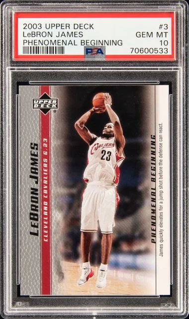 2003-04 Upper Deck LeBron James Top Prospects #3 card image