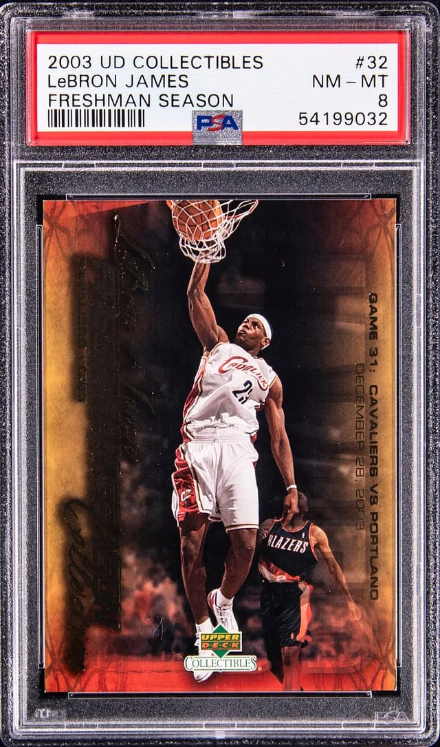2003-04 Upper Deck LeBron James Collectibles Freshman Season #32 card image