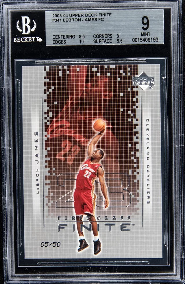 2003-04 Upper Deck LeBron James Finite #341 card image