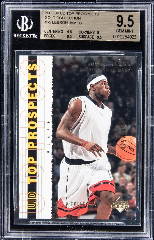 2003-04 Upper Deck LeBron James Top Prospects Gold Collection #55 card image
