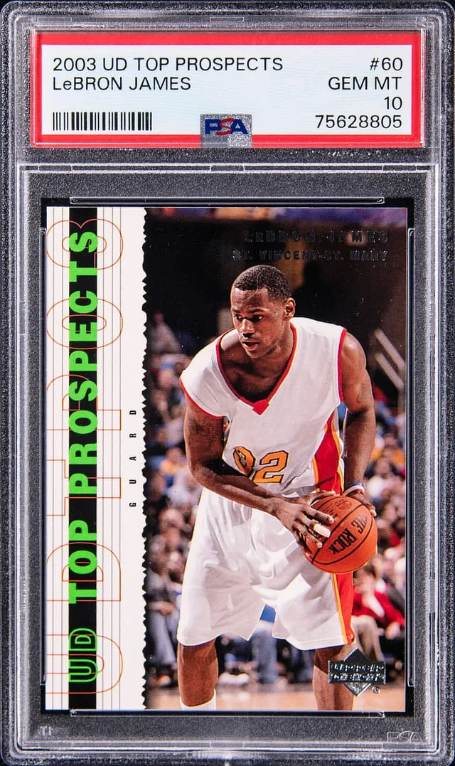2003-04 Upper Deck LeBron James Top Prospects #60 card image