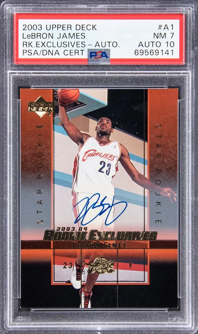 2003-04 Upper Deck LeBron James Exclusives Autographs #A1 card image