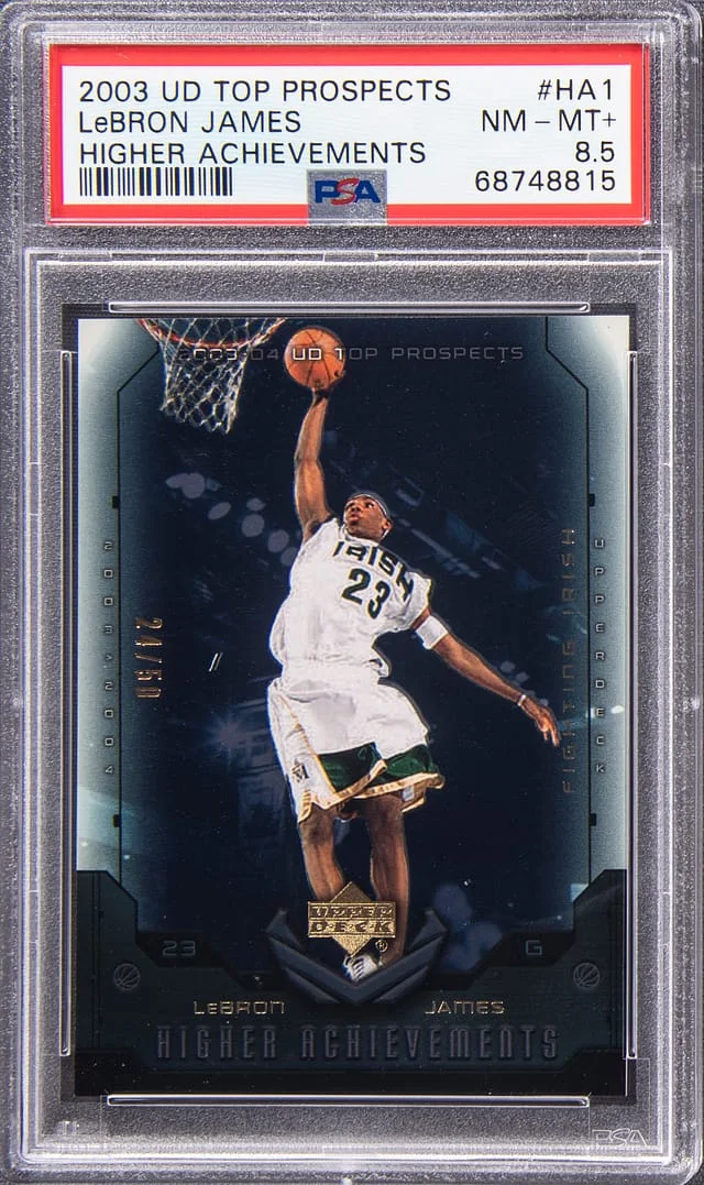 2003-04 Upper Deck LeBron James Top Prospects Higher Achievements #HA1 card image