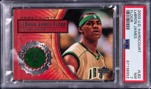 2003-04 Upper Deck LeBron James Hard Court Floor #LB2 card image