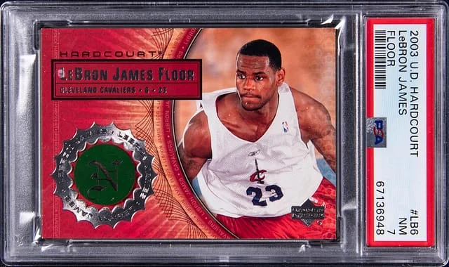2003-04 Upper Deck LeBron James Hard Court Floor #LB6 card image