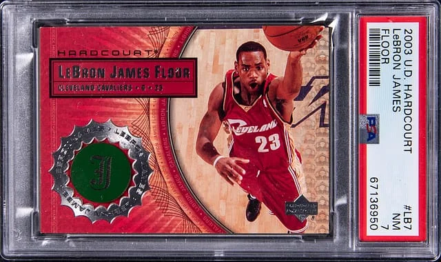 2003-04 Upper Deck LeBron James Hard Court Floor #LB7 card image