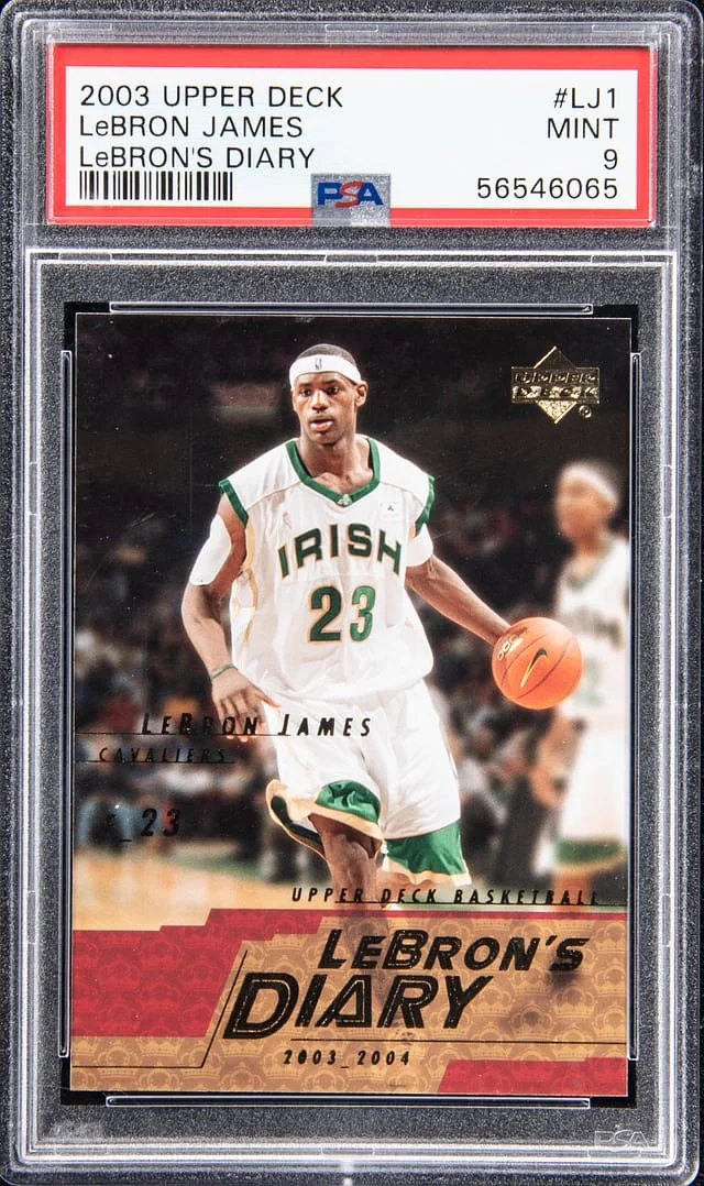 2003-04 Upper Deck LeBron James LeBron's Diary #LJ1 card image
