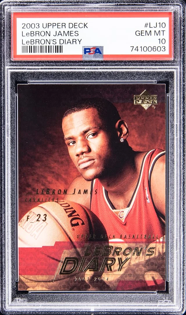 2003-04 Upper Deck LeBron James Lebron's Diary #LJ10 card image