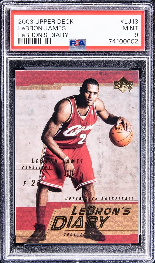2003-04 Upper Deck LeBron James Lebron's Diary #LJ13 card image