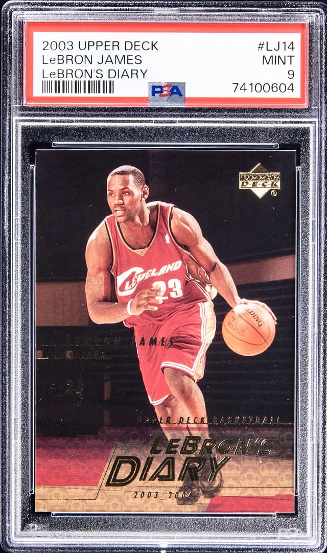 2003-04 Upper Deck LeBron James LeBron's Diary #LJ14 card image