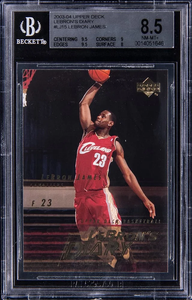 2003-04 Upper Deck LeBron James LeBron's Diary #LJ15 card image