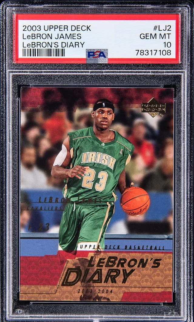 2003-04 Upper Deck LeBron James LeBron's Diary #LJ2 card image