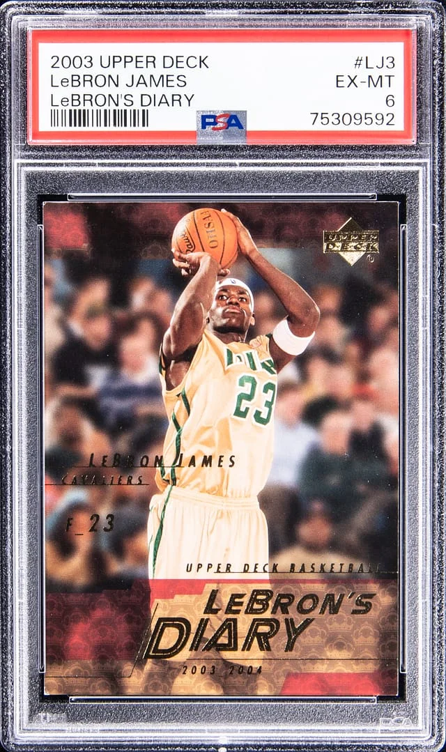 2003-04 Upper Deck LeBron James LeBron's Diary #LJ3 card image
