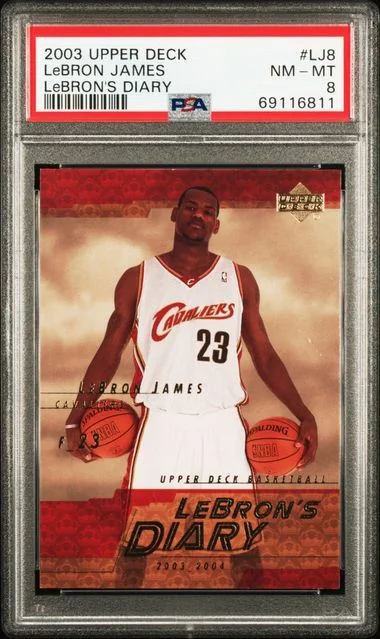 2003-04 Upper Deck LeBron James Lebron's Diary #LJ8 card image