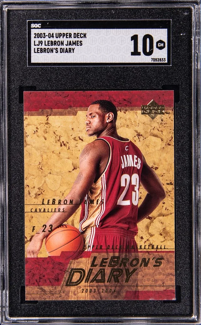 2003-04 Upper Deck LeBron James LeBron's Diary #LJ9 card image