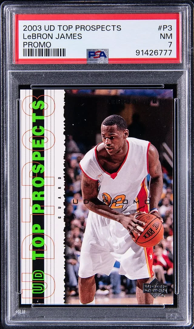 2003-04 Upper Deck LeBron James Top Prospects Promo #P3 card image