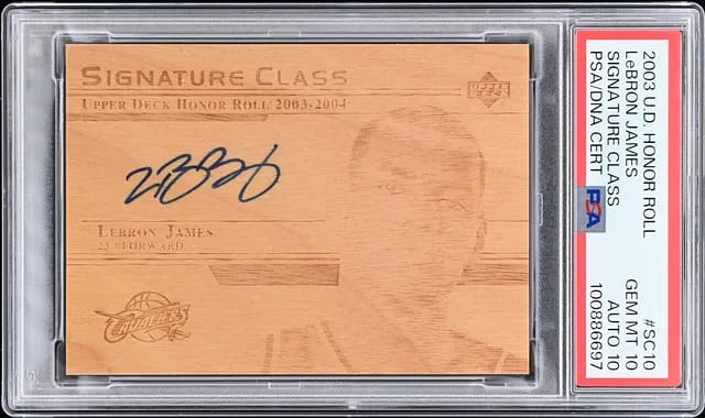 2003-04 Upper Deck LeBron James Honor Roll Signature Class #SC10 card image