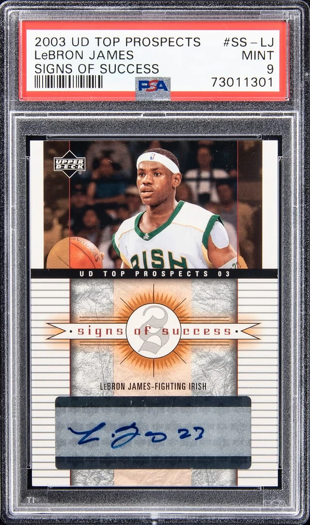 2003-04 Upper Deck LeBron James Top Prospects Signs of Success #SS-LJ card image