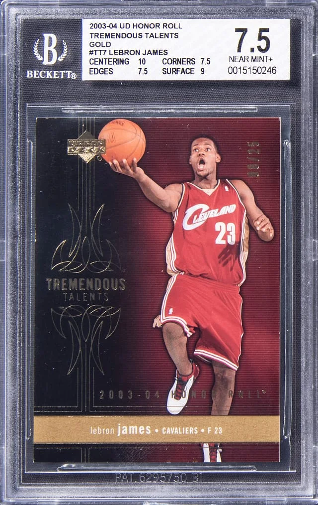 2003-04 Upper Deck LeBron James Honor Roll Tremendous Talents Gold #TT7 card image