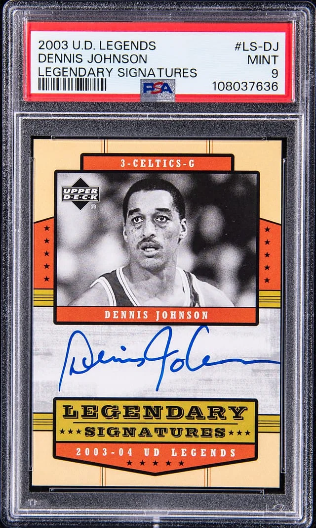 2003-04 Upper Deck Legends Dennis Johnson Legendary Signatures #LS-DJ card image